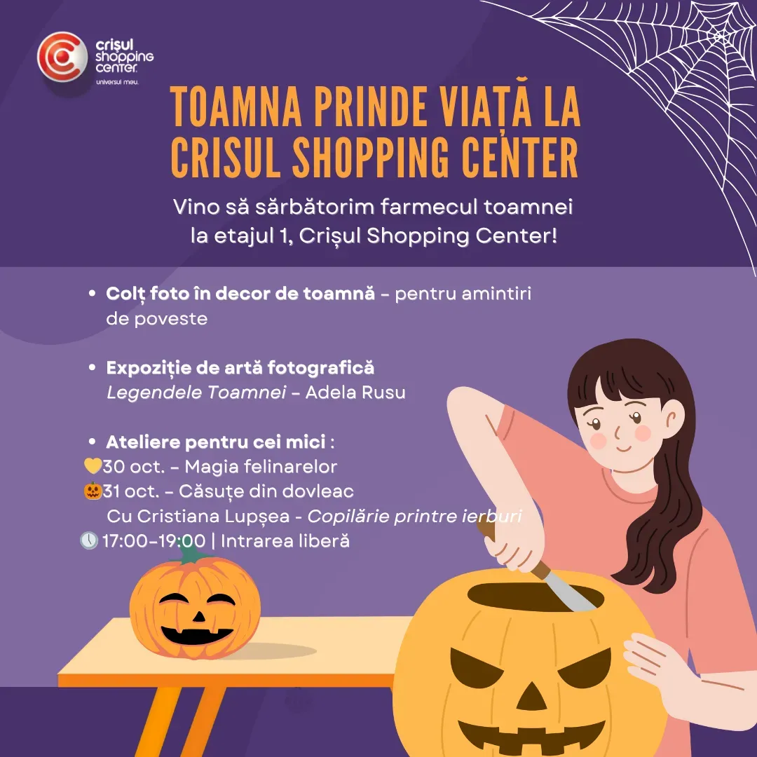 Toamna prinde viață la Crișul Shopping Center