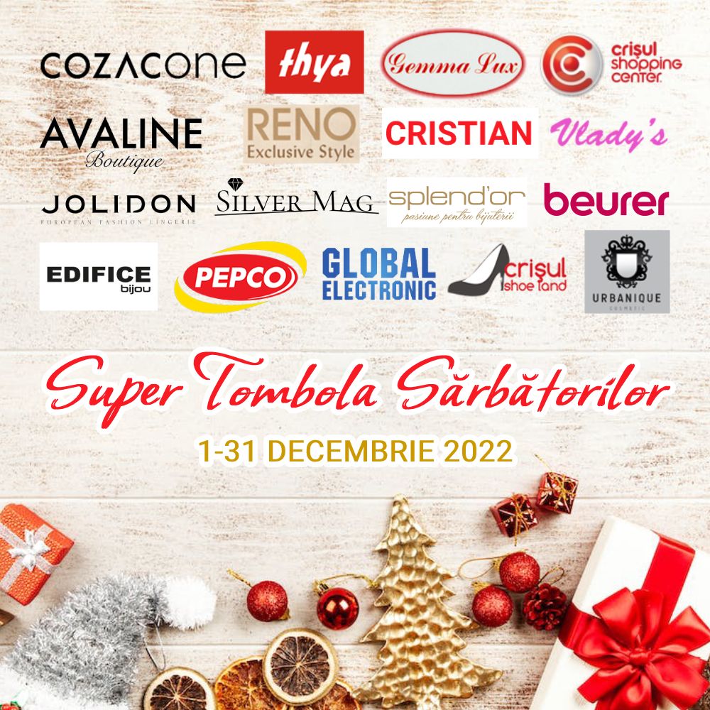 Anul acesta luna decembrie vine cu Super premii la Crișul Shopping Center