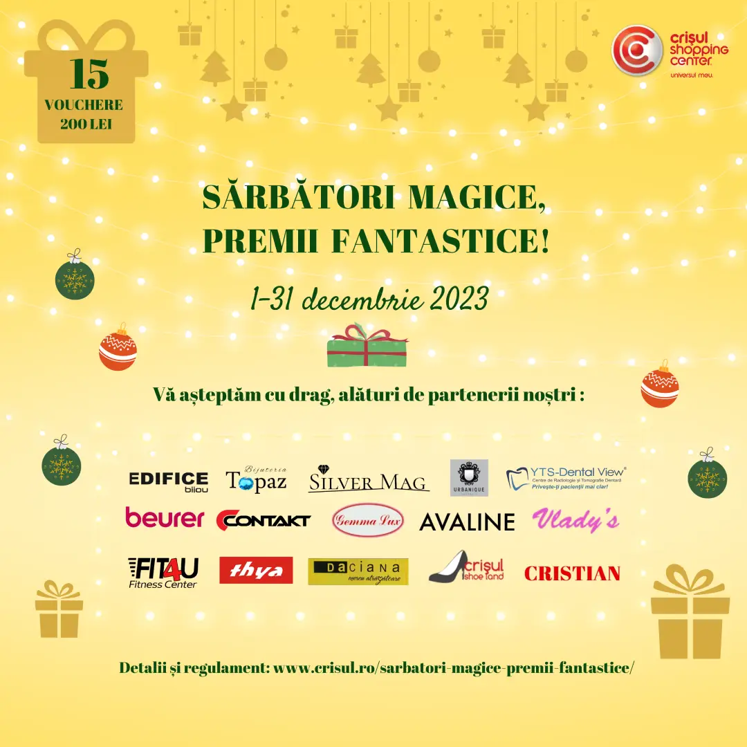 Sărbători magice, premii fantastice!